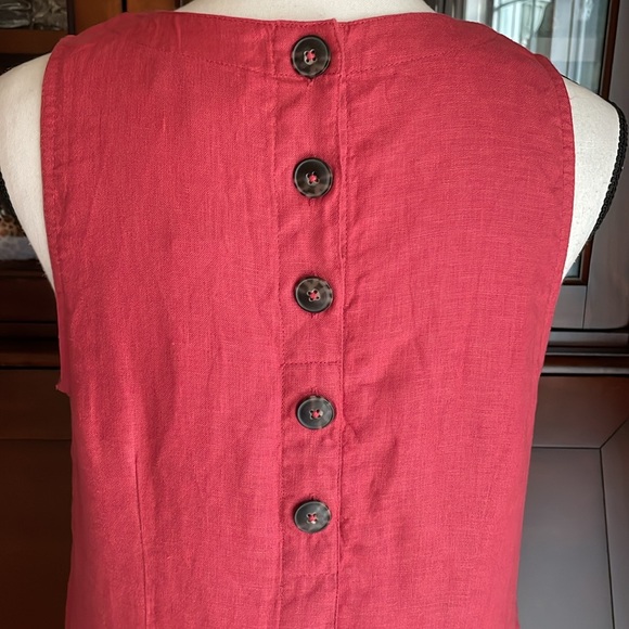 NWT J. Crew Linen Pullovr Rust Orange Red Dress S - Picture 10 of 11